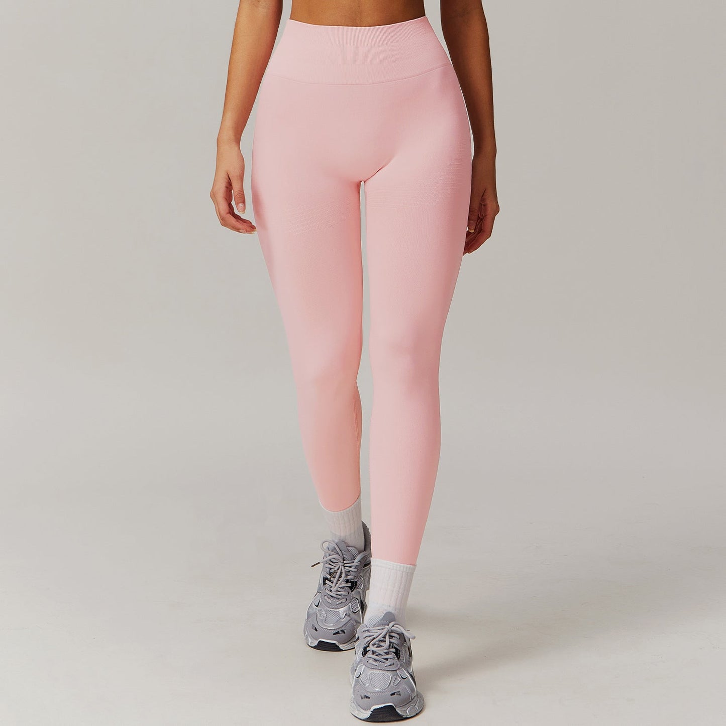 Variant image for Dam Yogabyxor Hög Midja Ribbad Stretch Nylon Spandex-5