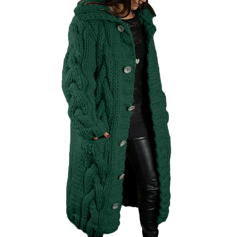 Variant image for Dam Lång Kofta Varm Ull Cardigan-25