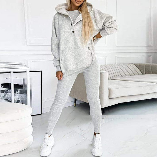 Herr Streetwear Set Topp Jacka Byxor 100% Bomull 1