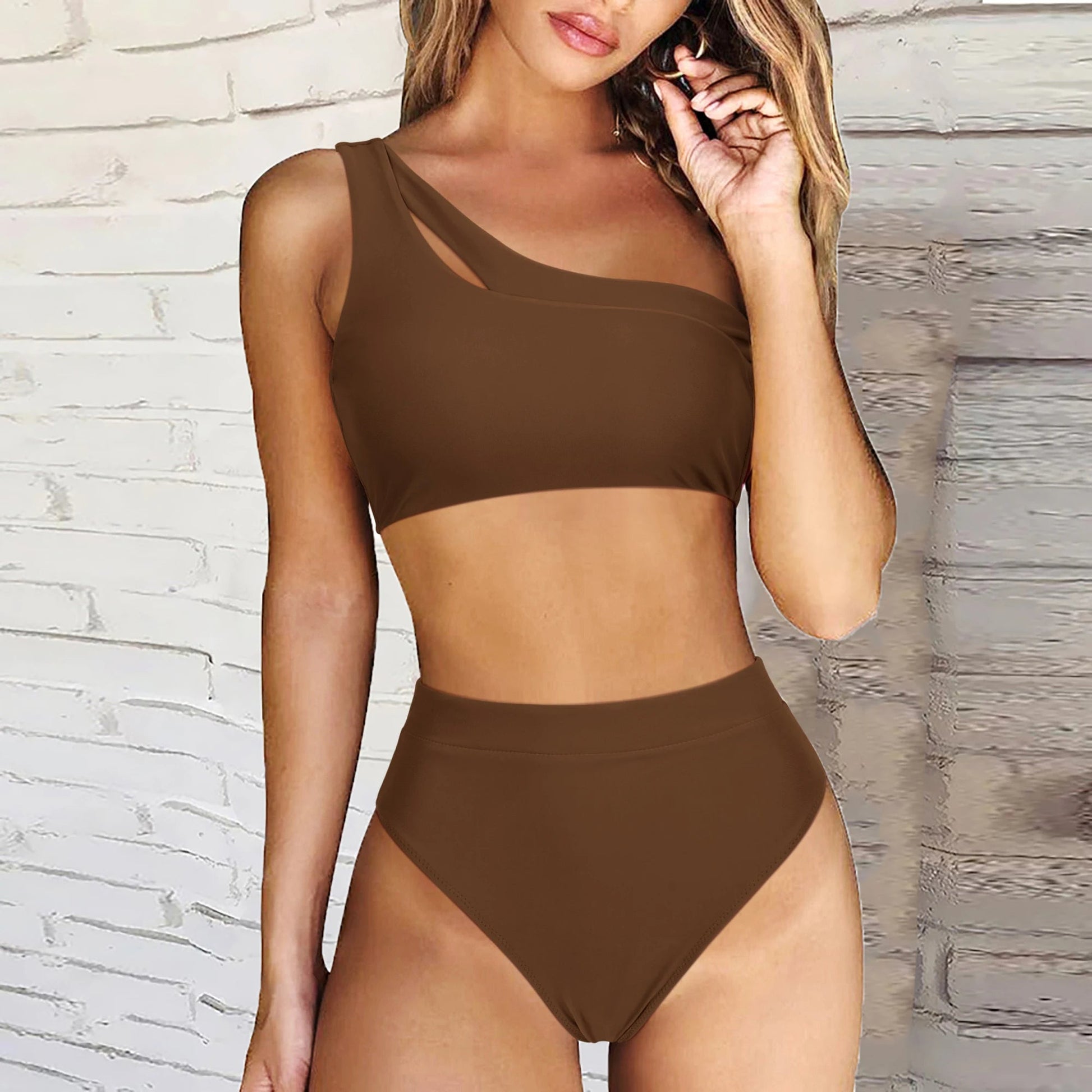 Variant image for Dam Stropplöst Bikiniset Trendig Nylon Spandex-9