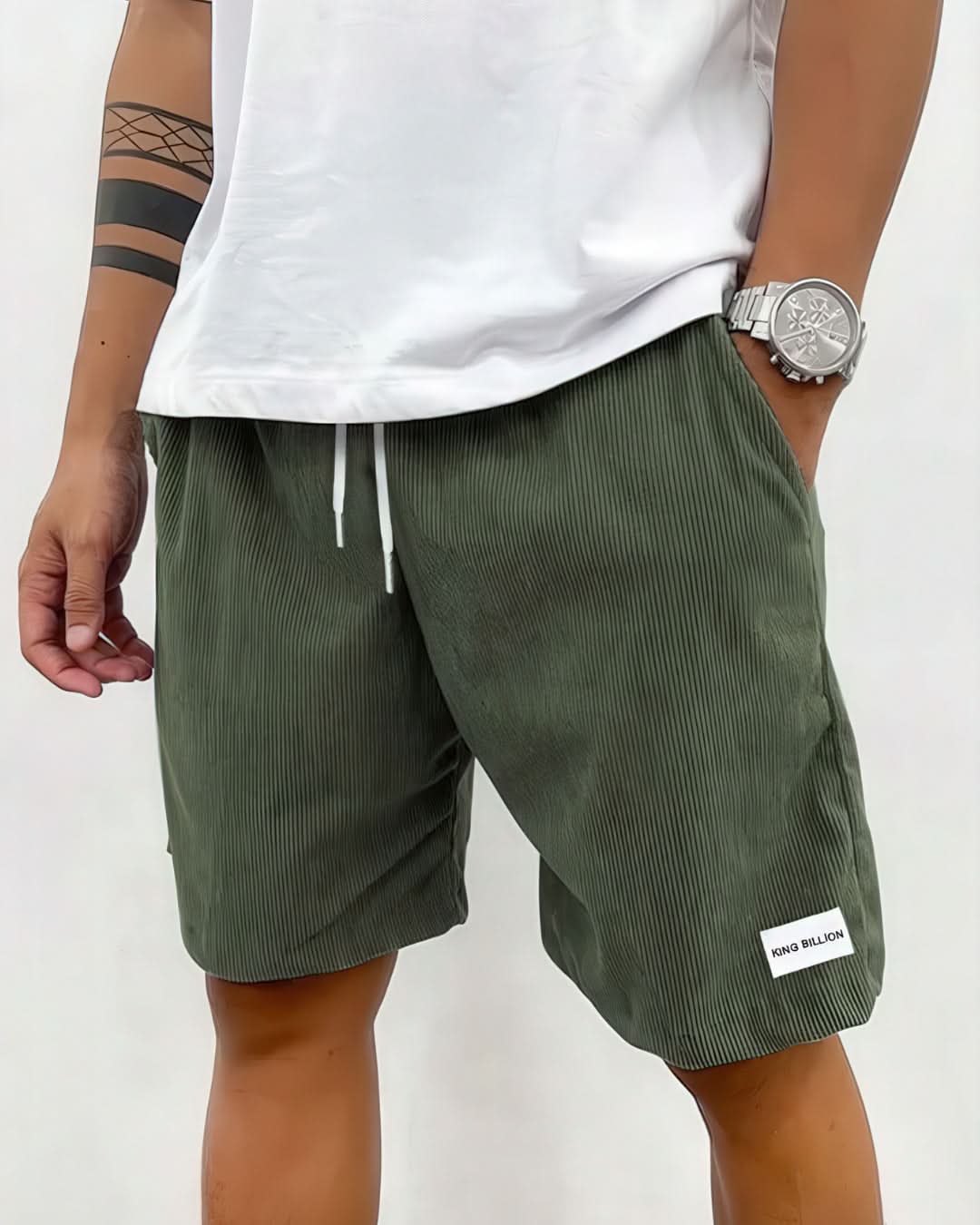 Herr Shorts Tidlös Design Corduroy-6