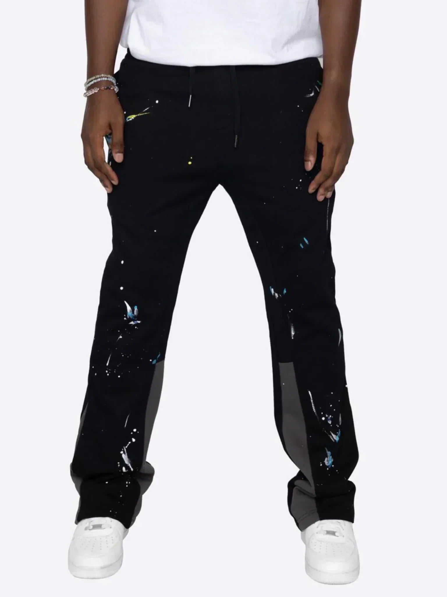 Variant image for Dam Flare Sweatpants Färgstänkt Bomull-6