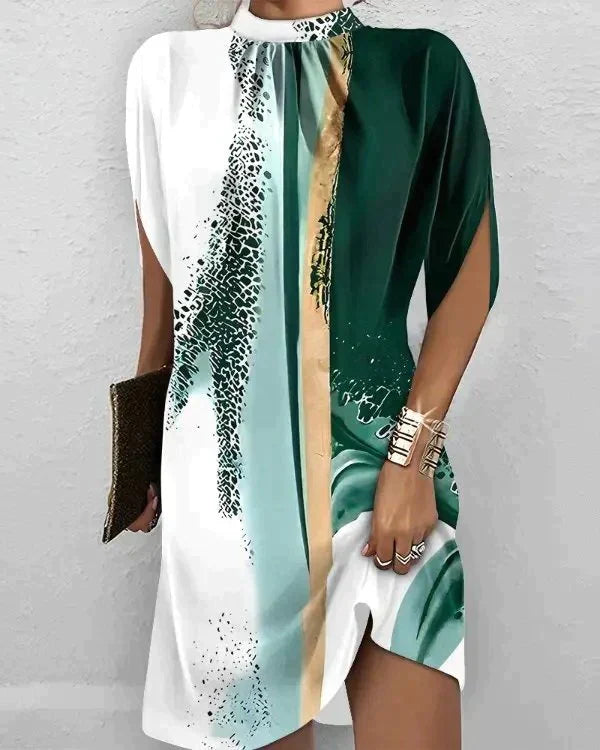 Variant image for Dam Miniklänning Tryckt Design Lätt Polyester-1