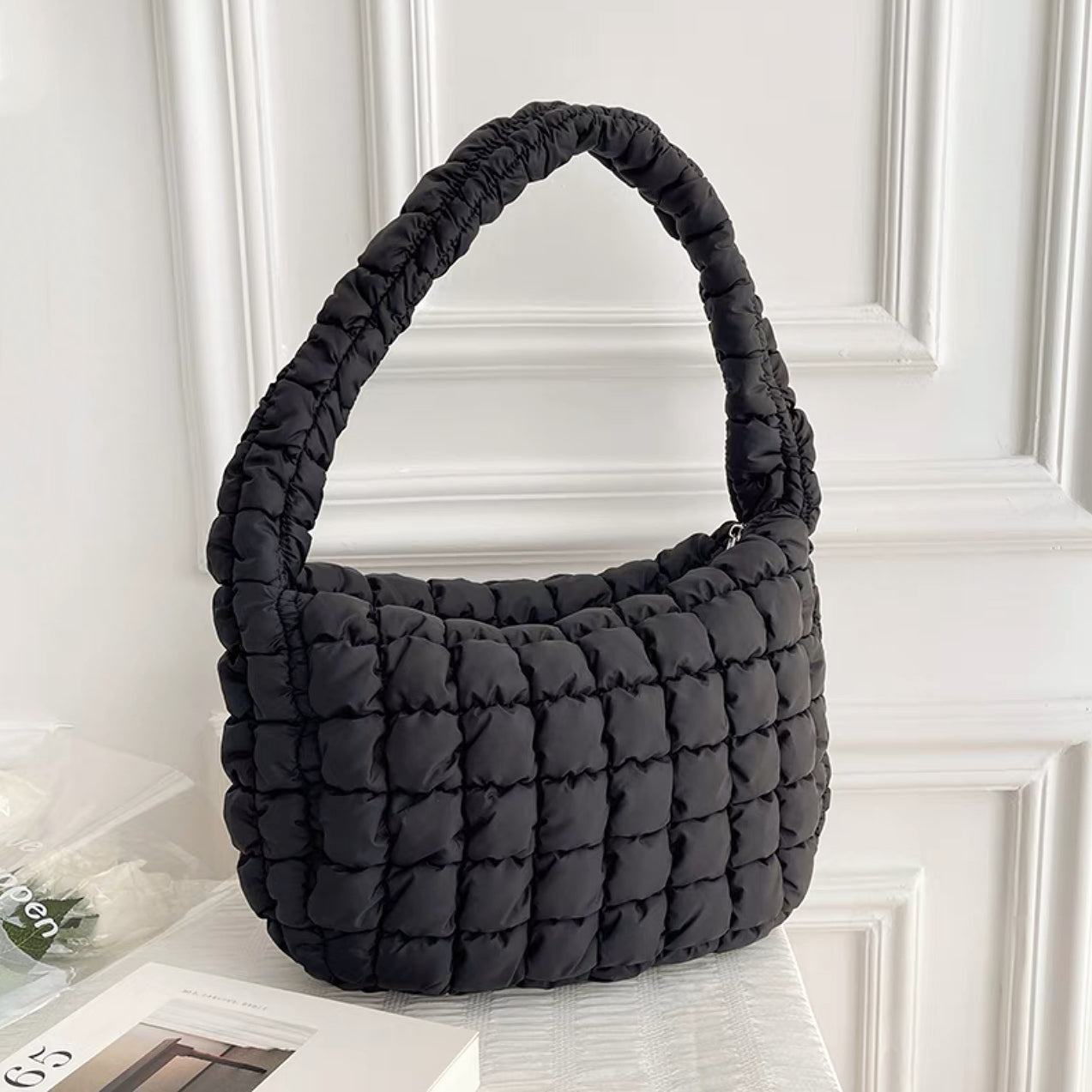 Axelväska Dam Klassisk Design Lätt Syntetmaterial-6