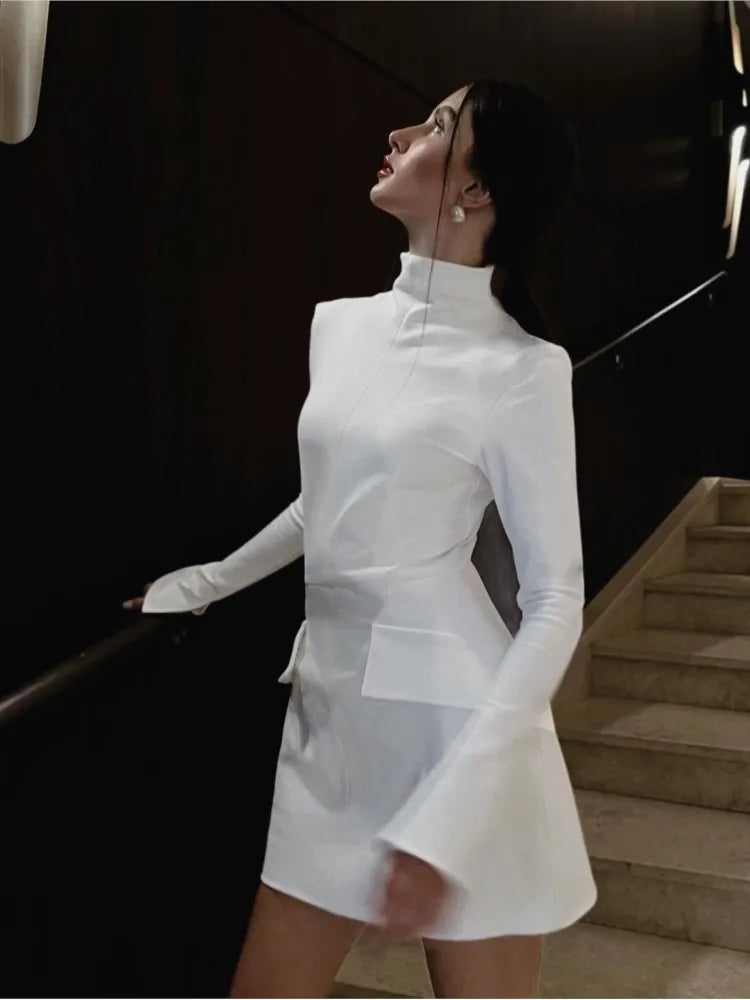 Variant image for Dam Kort Klänning Modern Design Högkvalitativt Tyg-5