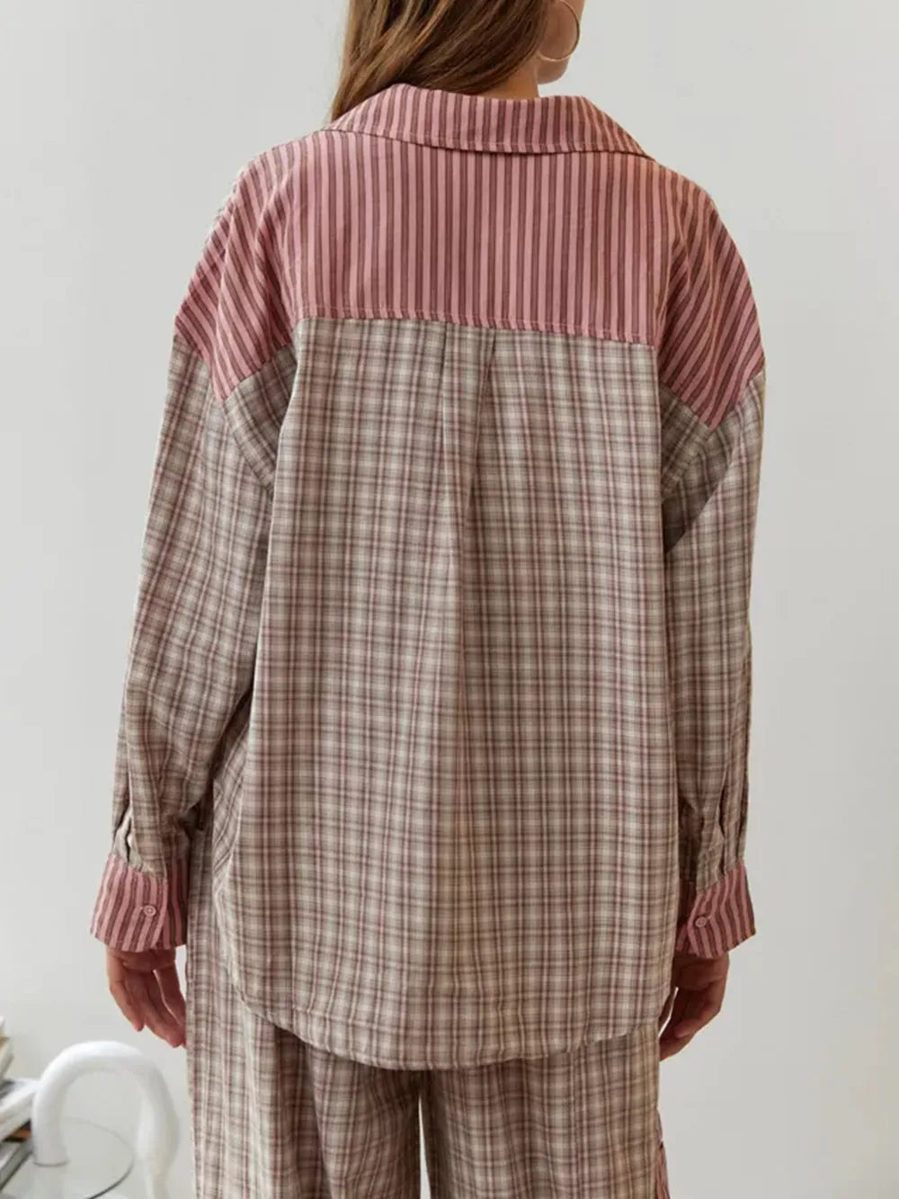 Kvinnors Pyjamasuppsättning Avslappnad Mjuk Tyg-6