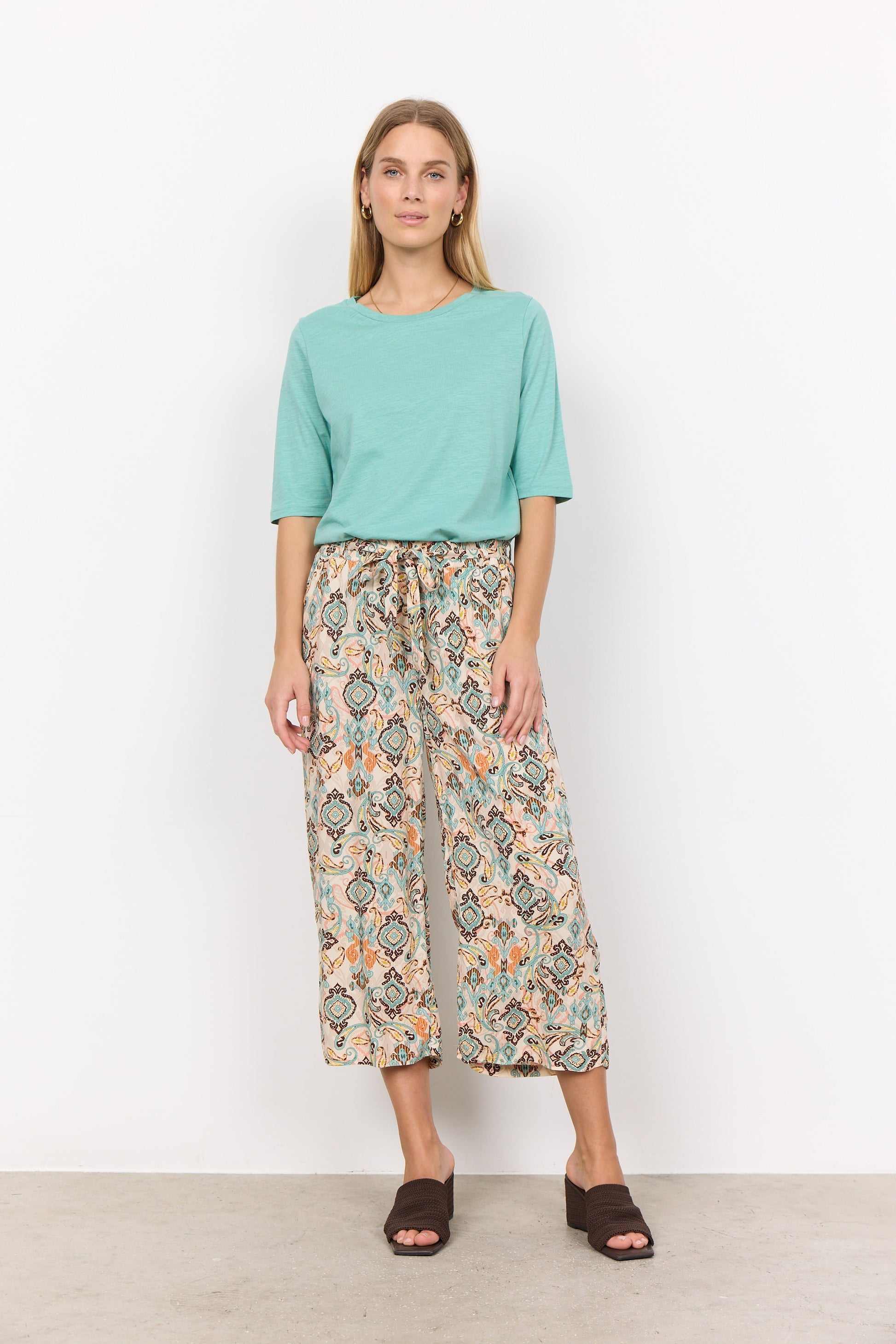 Snygga Byxor Dam Paisleymönster Lenzing Ecovero Viskos-4