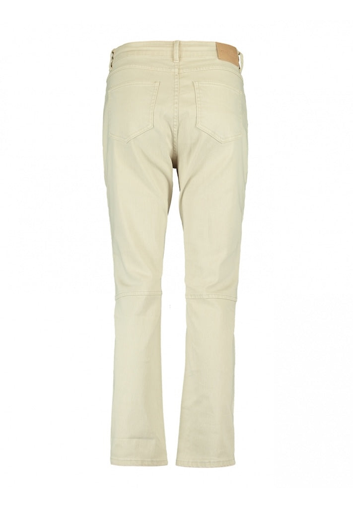 Damjeans Hög Midja Stretch Beige-5