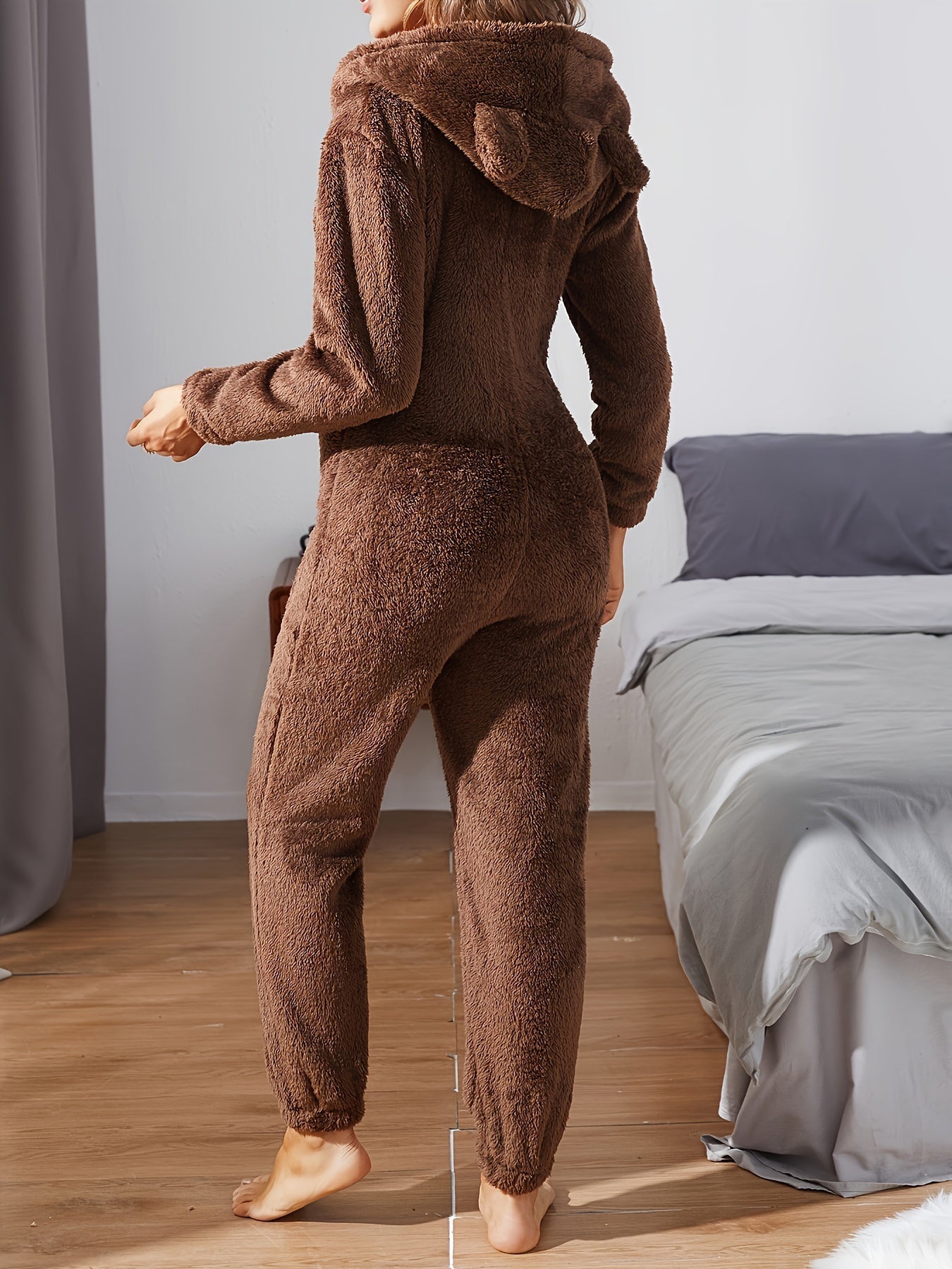 Dam Overall Hooded Mjuk Material för Avslappnad Vinterkomfort 3