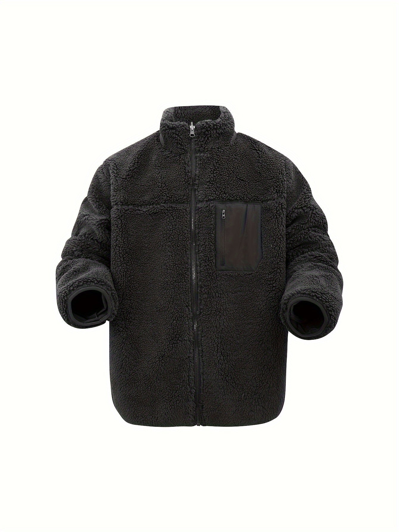 Variant image for Dam Vinterjacka Teddy Högkrage Fleece för Kalla Dagar-7