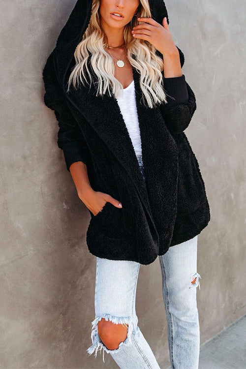 Variant image for Dam Fleece Skjorta Öppen Huva med Fickor-5