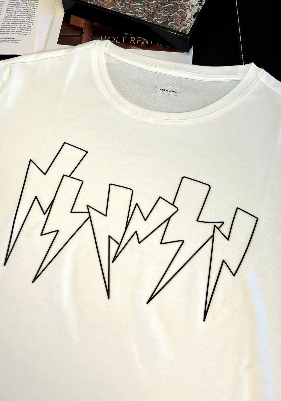 Herr Långärmad T-shirt Rundhalsad i Kvalitetsbomull-2