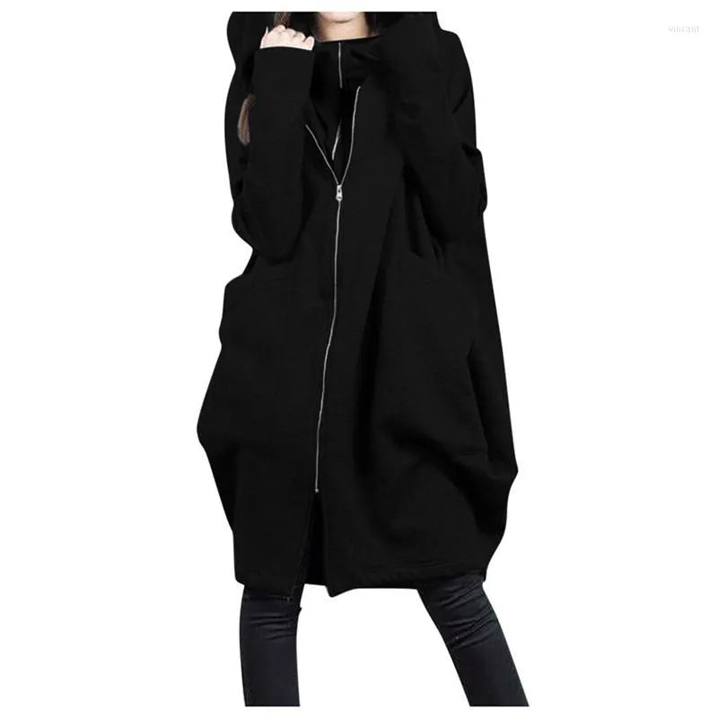 Dam Vinterjacka Elegant Vattenavvisande Material Huva och Praktiska Fickor-2