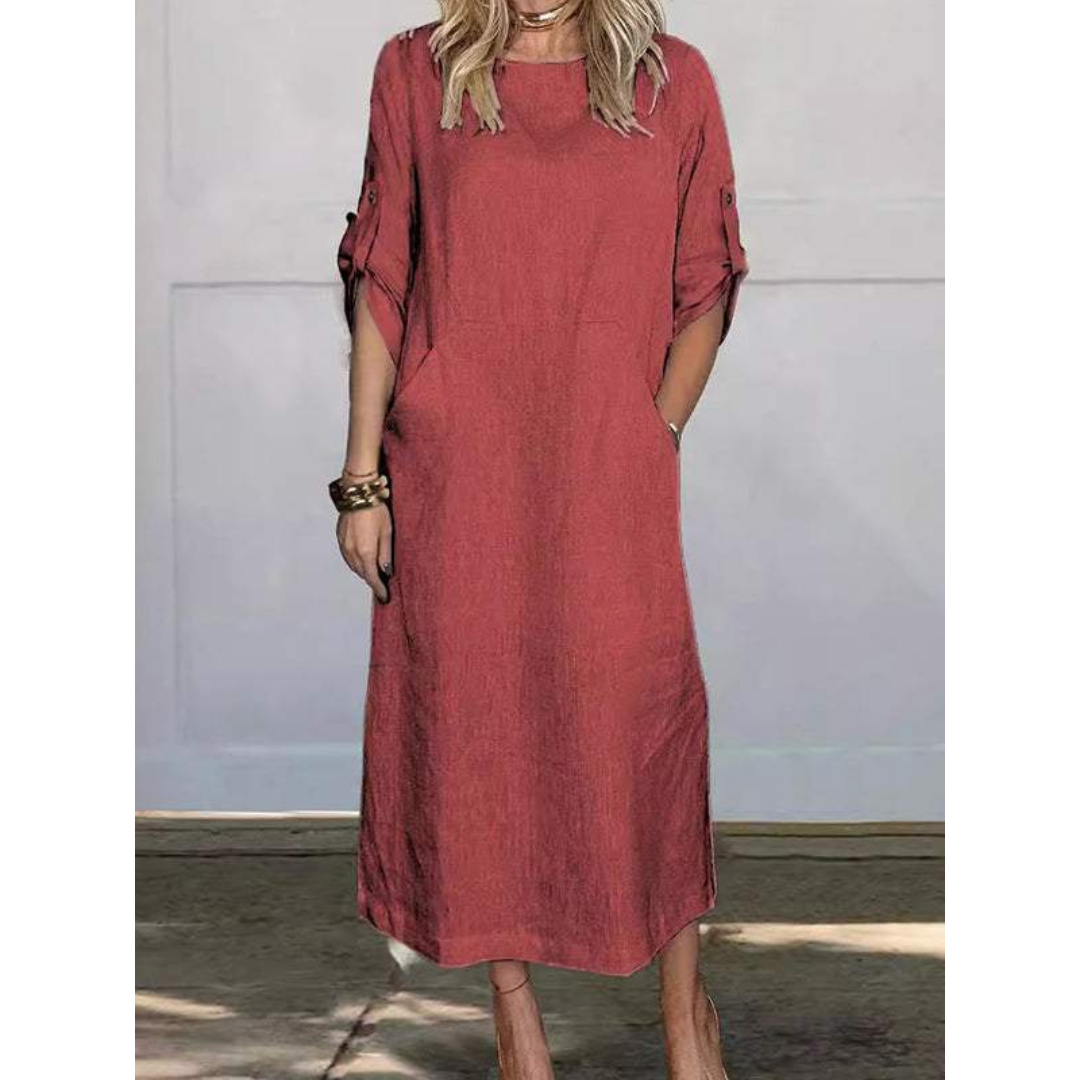 Variant image for Dam Fritidsklänning Choppy Snitt 100% Bomull Långärmad-37