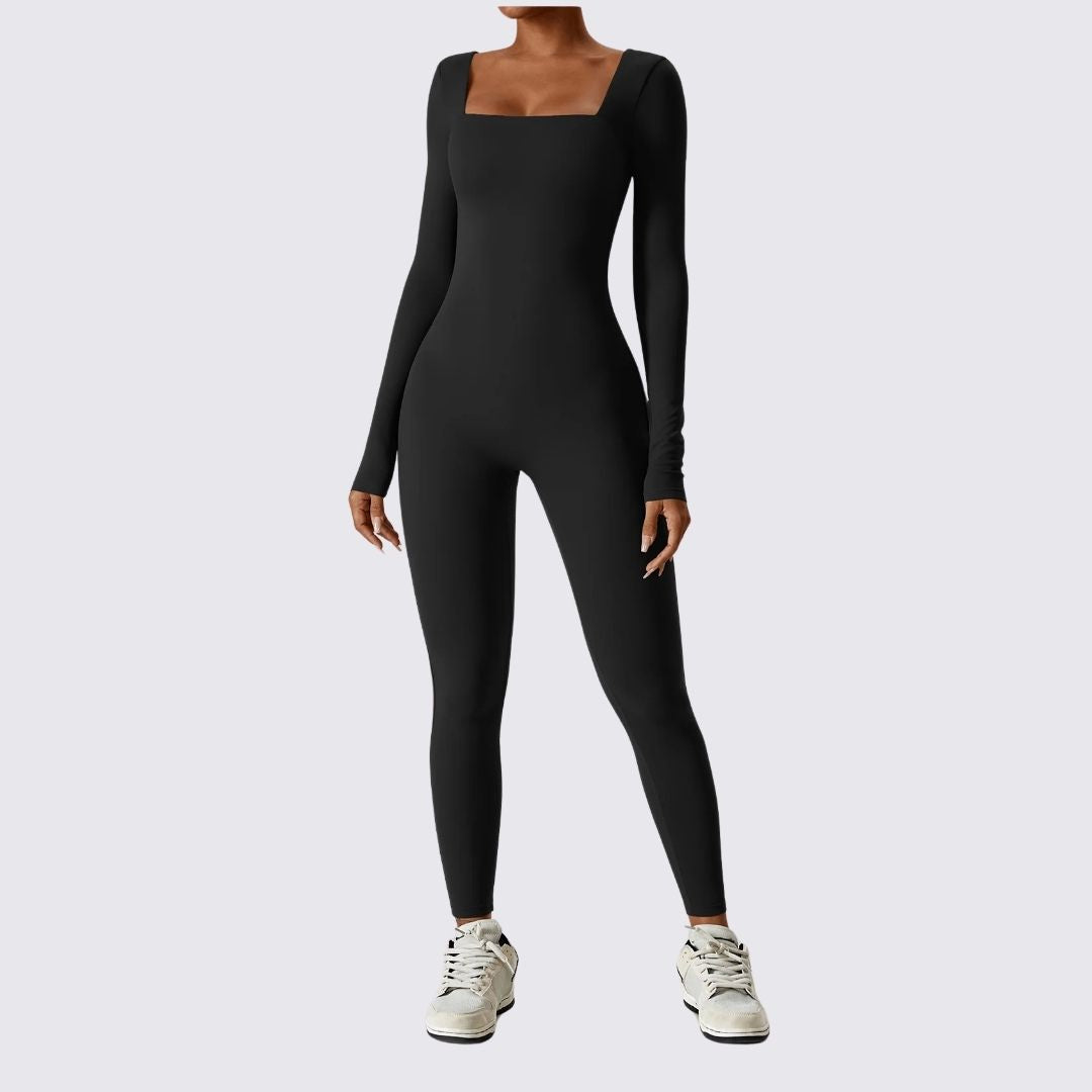 Variant image for Dam Bodysuit Långärmad Fyrkantig Halsringning Stretchmaterial-11