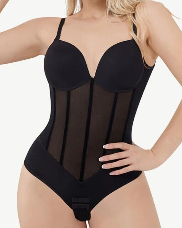 Bodysuit för Kvinnor med Vadderad Kopp och Justerbara Remmar – Meshdesign och Formande Passform 4