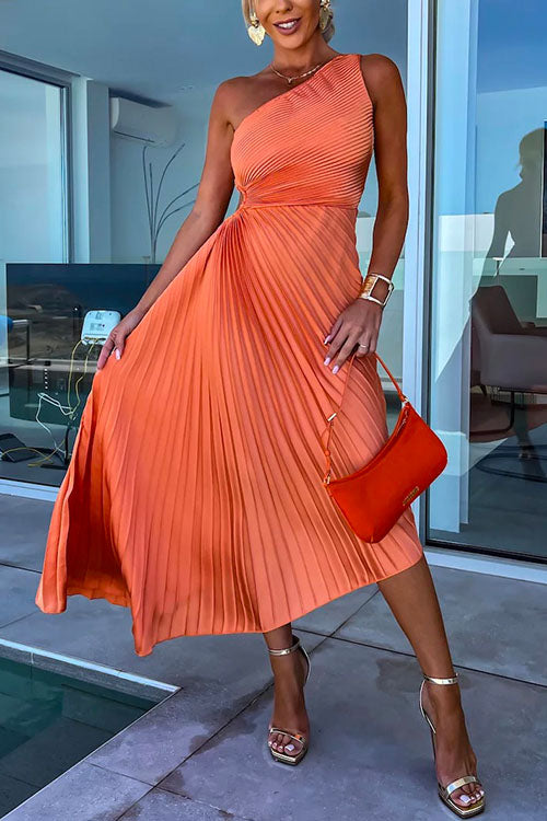 Kvinnors Aftonklänning Axelsnitt Oregelbundet Veckad Polyester-3