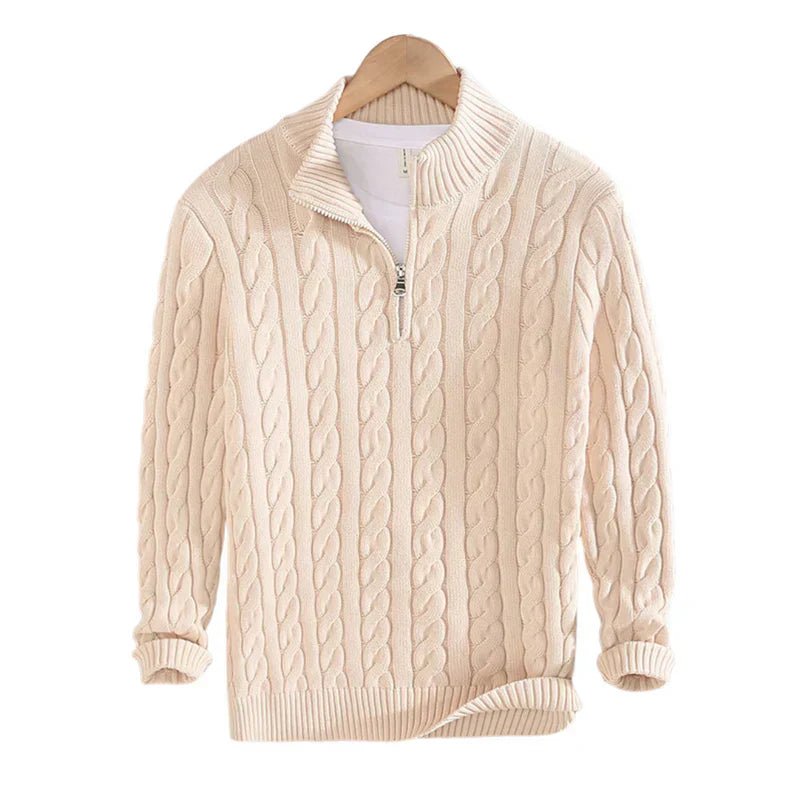 Variant image for Cardigan Jacka Herr Modern Design Stickad Loose Fit Material-16