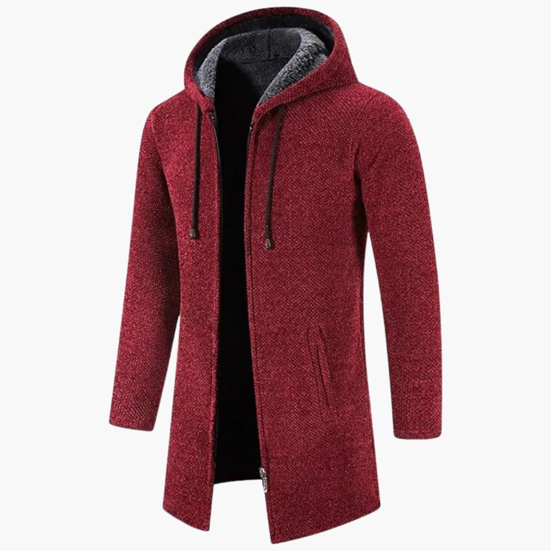 Mäns Fleecejacka med Huva Värme Wolff Fleece-5