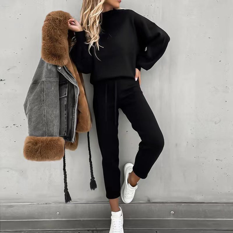 Kvinnors Kostym Klassisk Stil Högkvalitativ Polyester Viskos-6