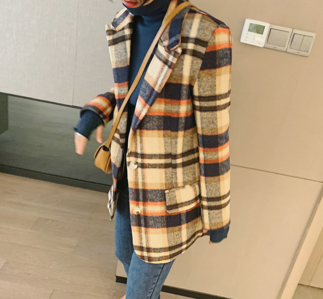 Kvinnors Tartan Kappa i Polyester och Bomull – Klassisk Stil för Vardag och Fest, Elegant Design, Bekväm Passform 4