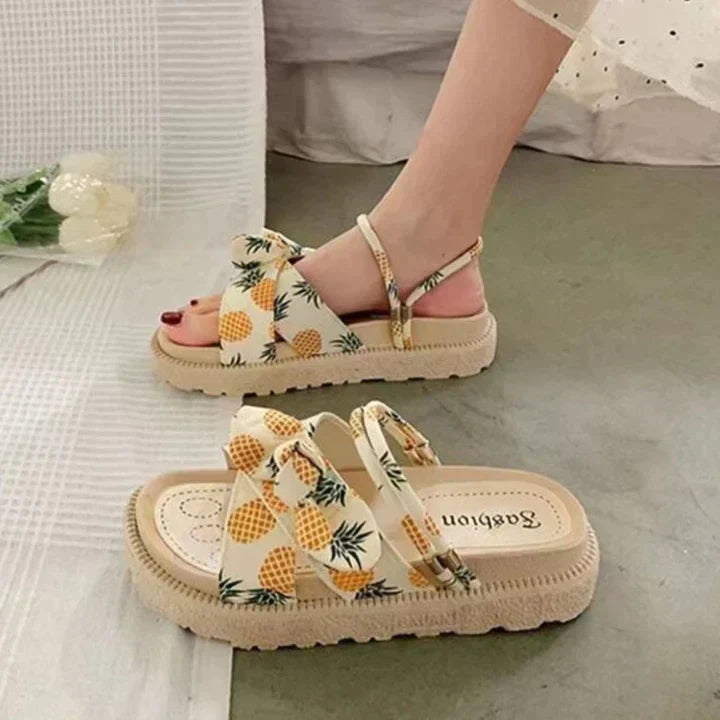 Kvinnors Sandaler Elegant Design Syntetisk Läder Mjuk Innersula 9