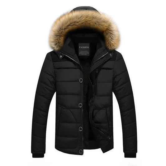 Vinterjacka Dam med Huva Polyester Vind- och Vattentålig Lång Modell 1