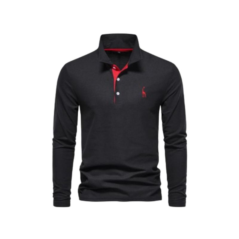 Herr Polo Skjorta Klassisk Design 100% Bomull 9