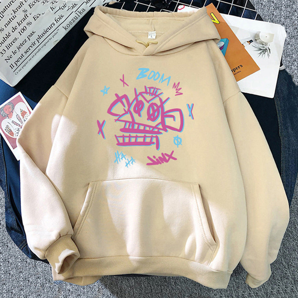Unisex Hoodie Harajuku Stil Polyester med Jinx och Ekko Design 11