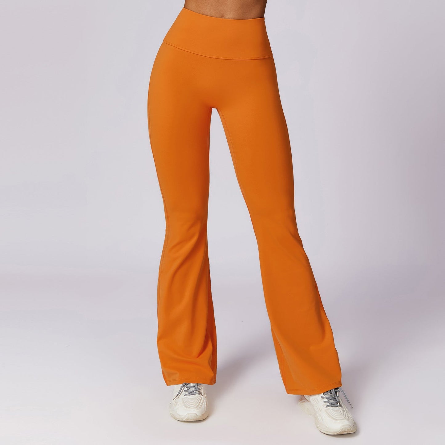 Dam Yogabyxor Hög Midja Flare Stretch Nylon-3