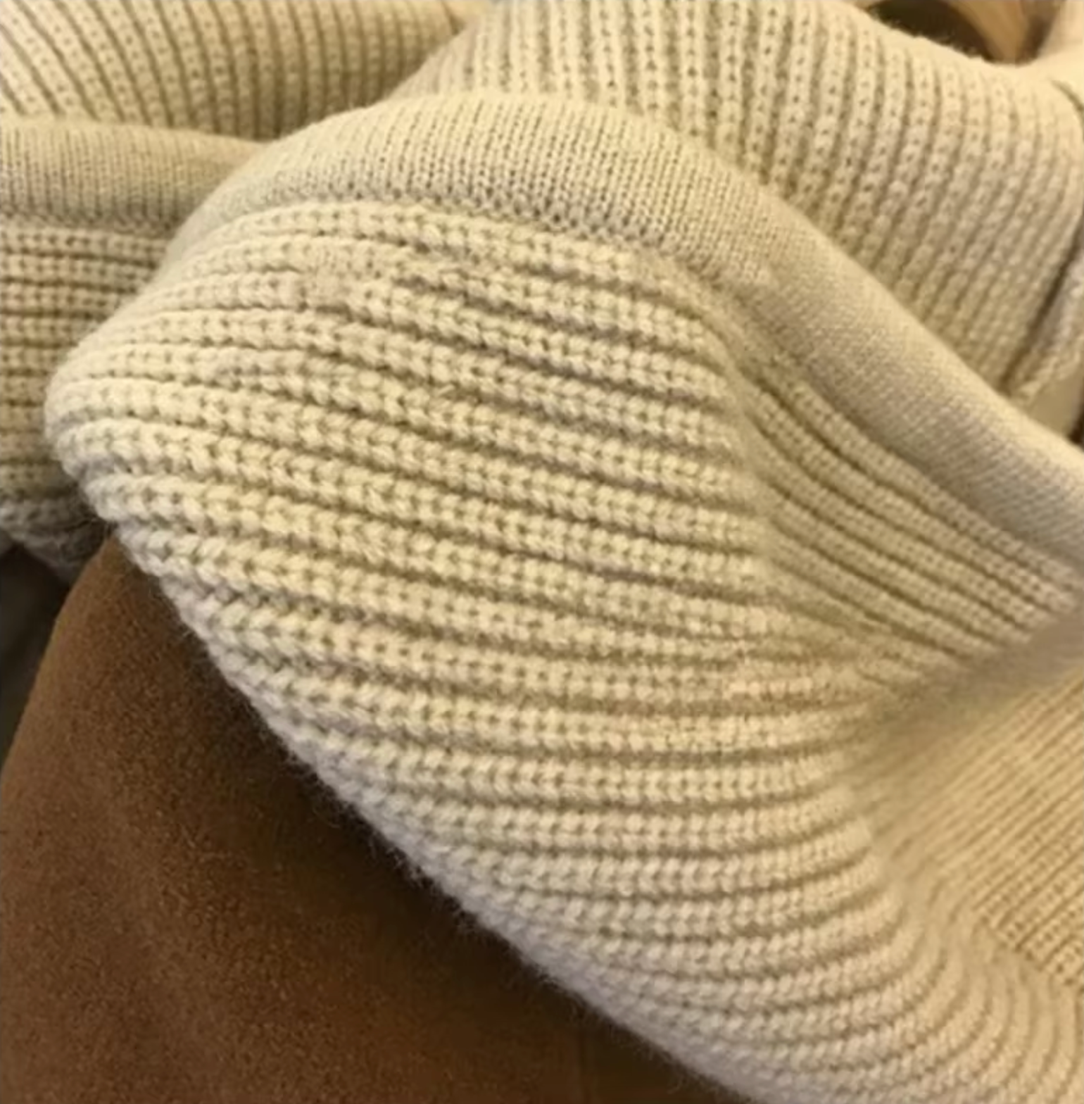 Damer Tjock Huvjacka Ull Fleece Fodrad-4