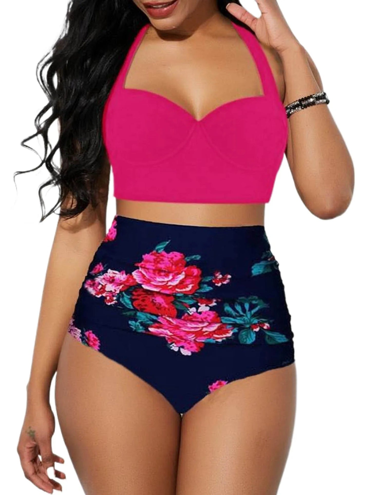 Dam Bikini Set Trendig Mjuk Tyg Vattenavvisande 10