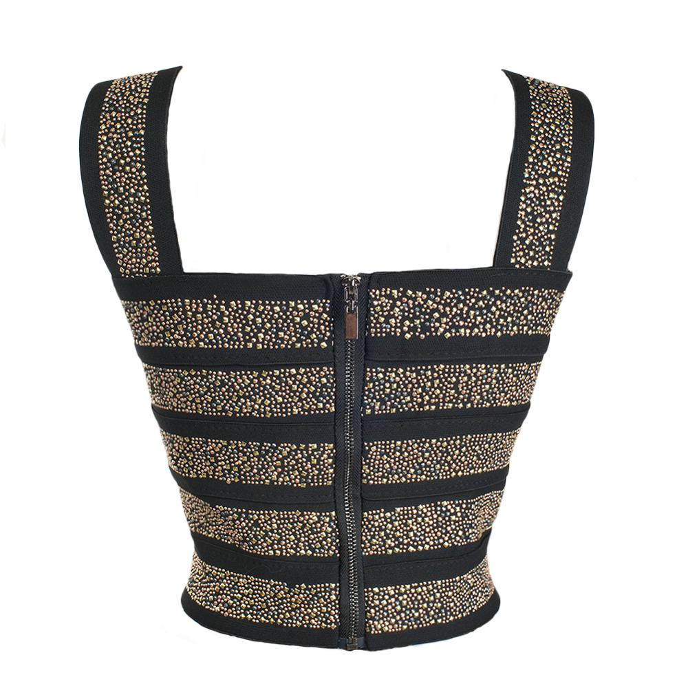 Dam Crop Top Streetwear Acetat Polyester Spandex 2