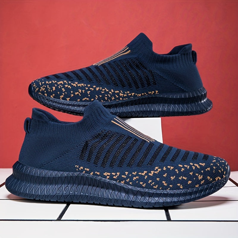 Variant image for Dam Sneakers Slip-On Andningsbar Stickad Design-45