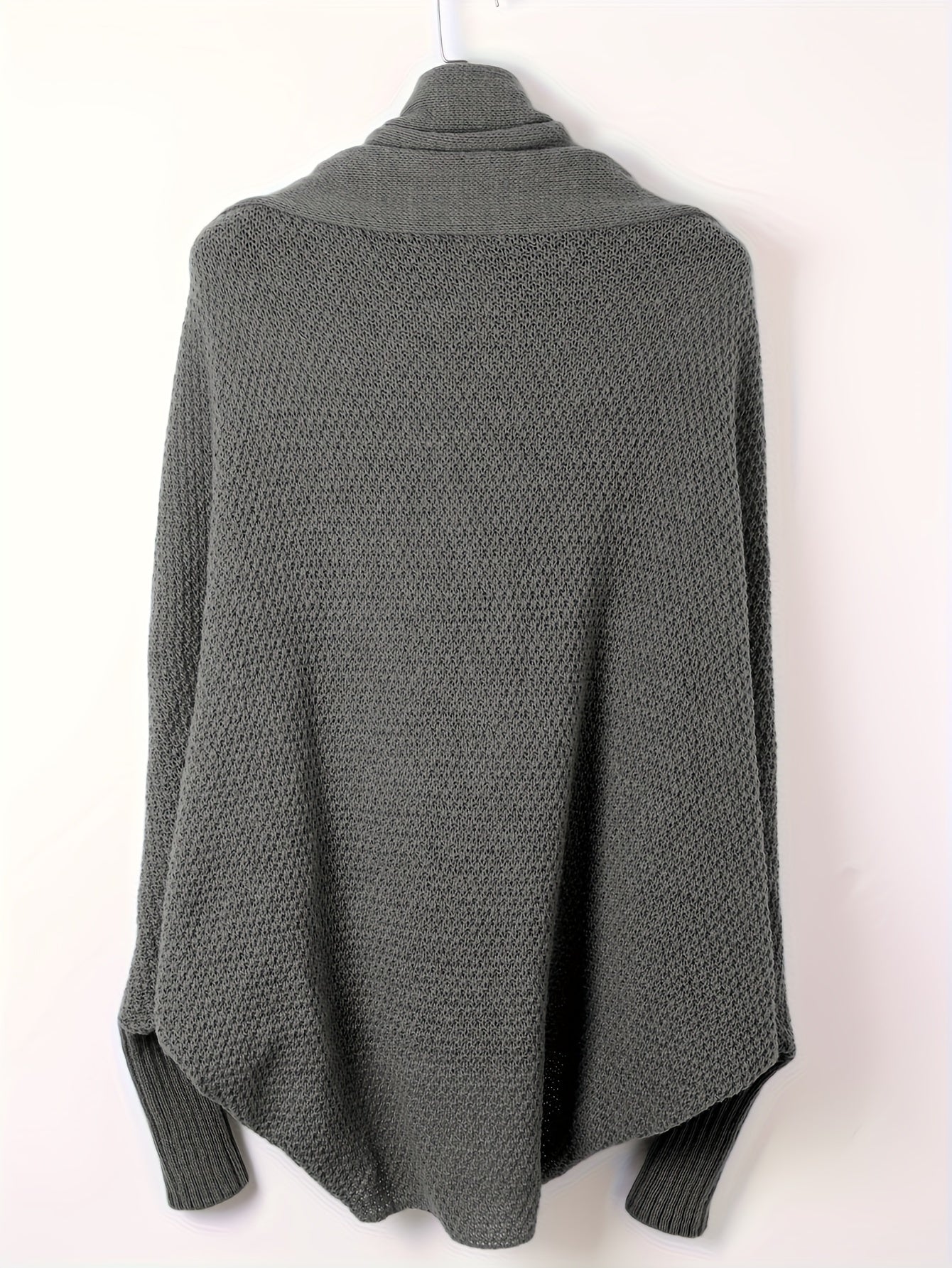 Kvinna Cardigan Långärmad Ull Casual 4