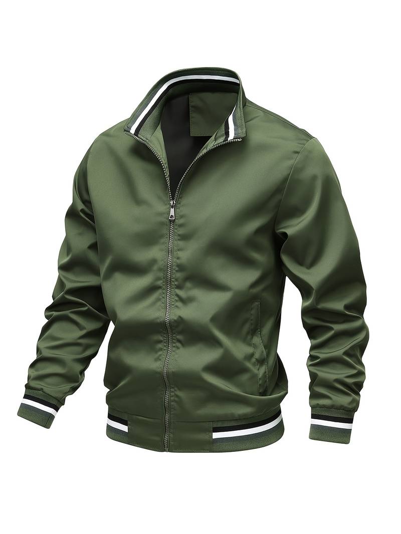 Variant image for Herrjacka Bomber Randig Polyester för Höst och Vår-37