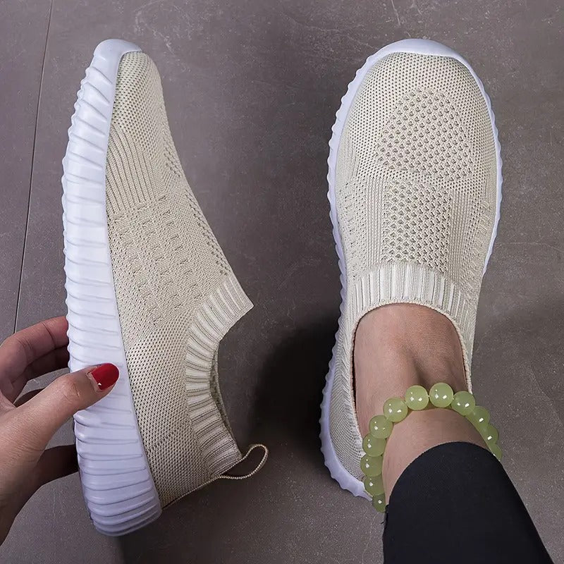 Kvinnors Sneakers Andningsbara Lätta Syntetiska Material med Förstärkt Fotbädd 17
