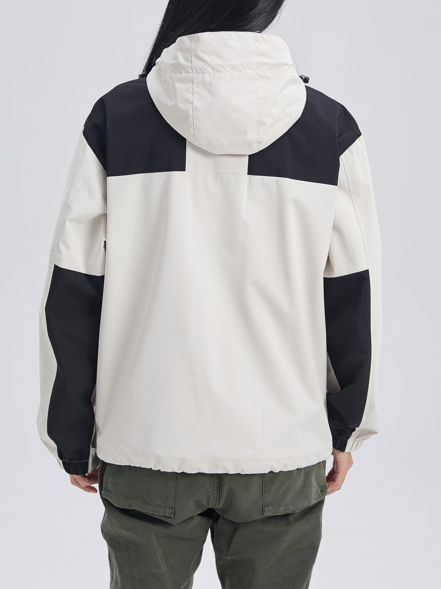 Dam Vinterjacka Sportig Vindtät Vattentät Lång Jacka-4