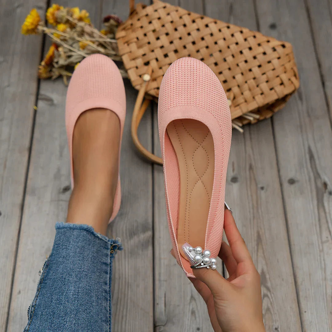 Variant image for Dam Sandaler Ortopediska Platta Loafers Hållbara Material-17