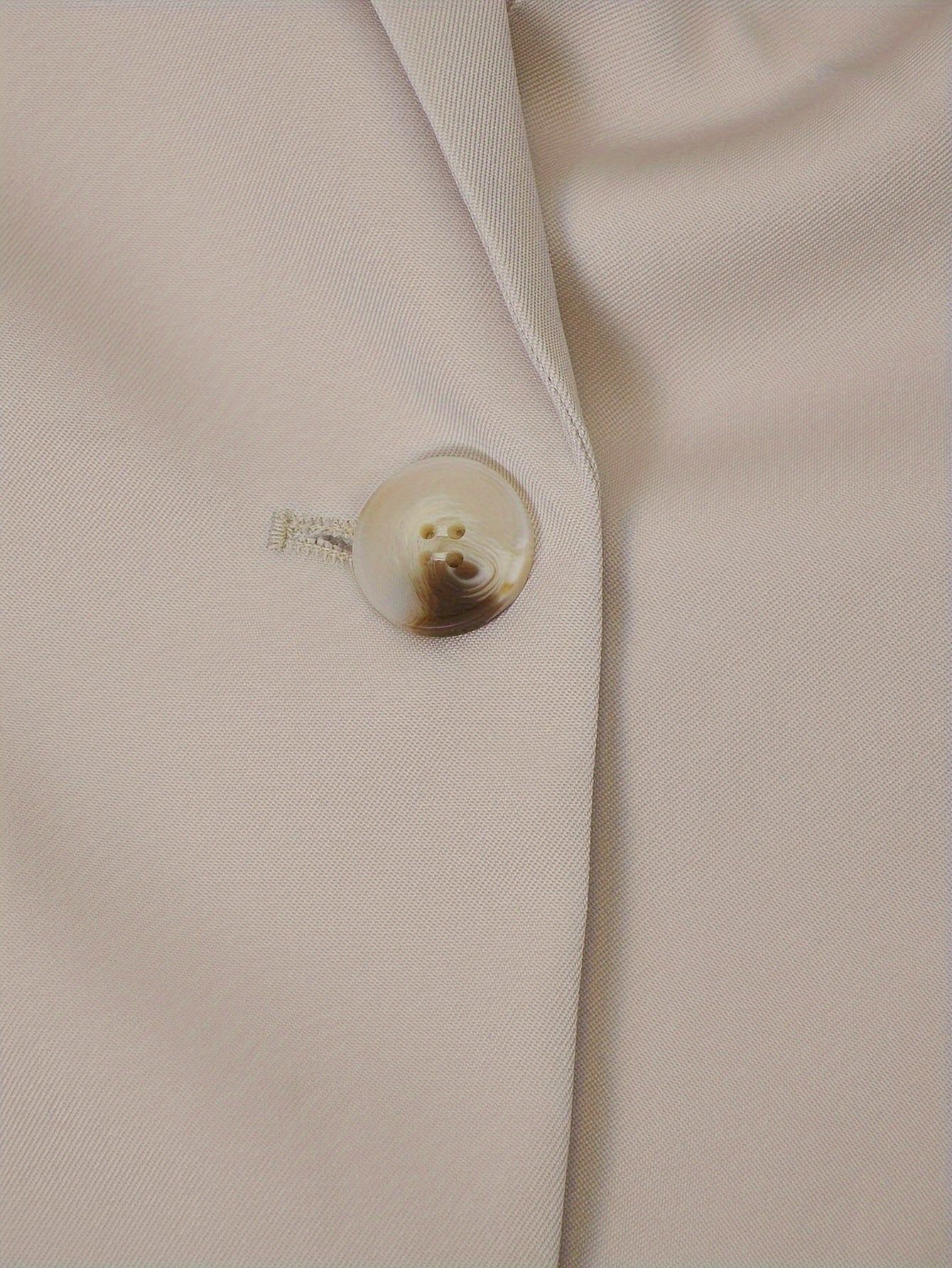 Dam Blazer Reversibel Krage 100% Polyester Casual Lång Ärmar-5