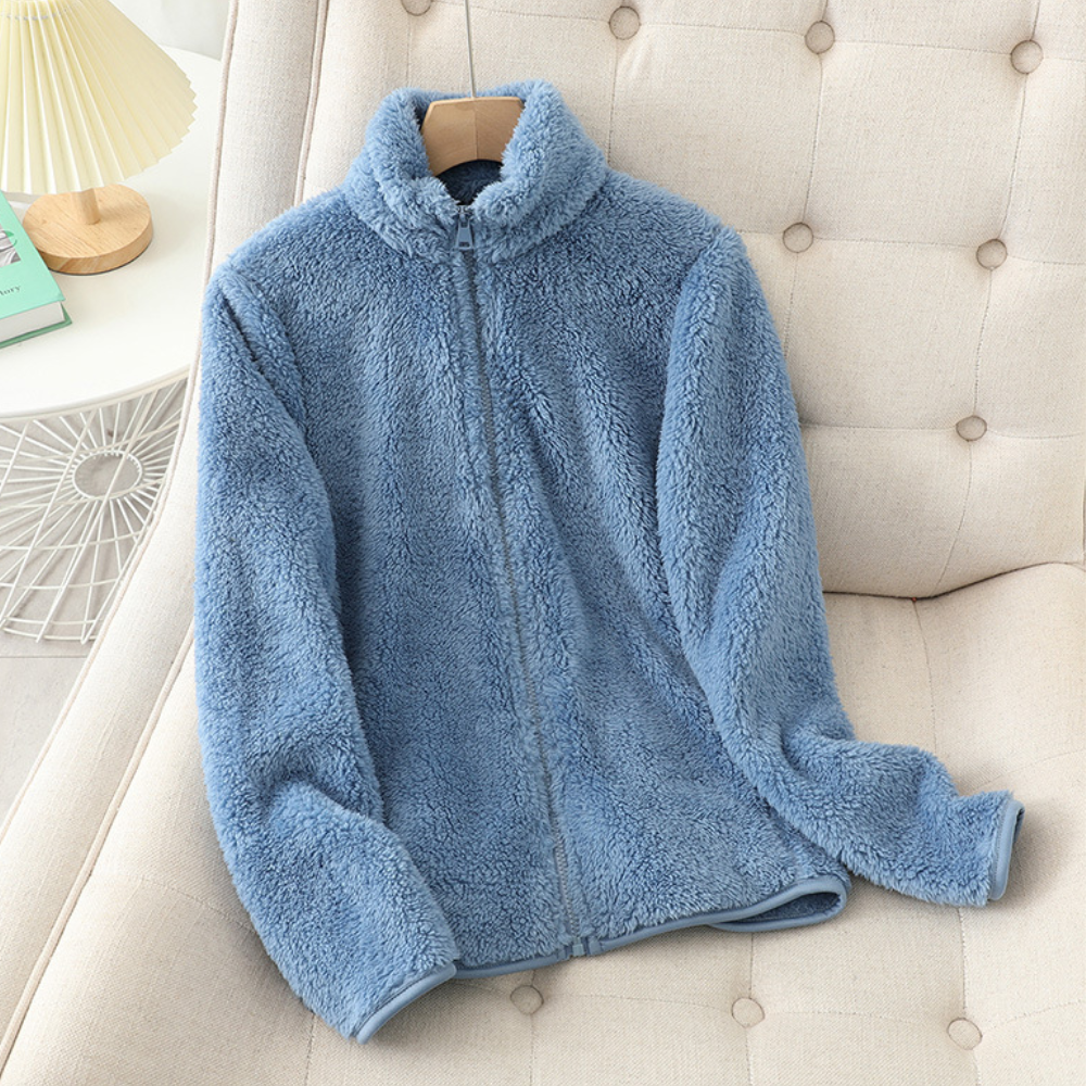 Kvinnors Fleecejacka Modern Vinter Mjuk Fleece-Mix-5