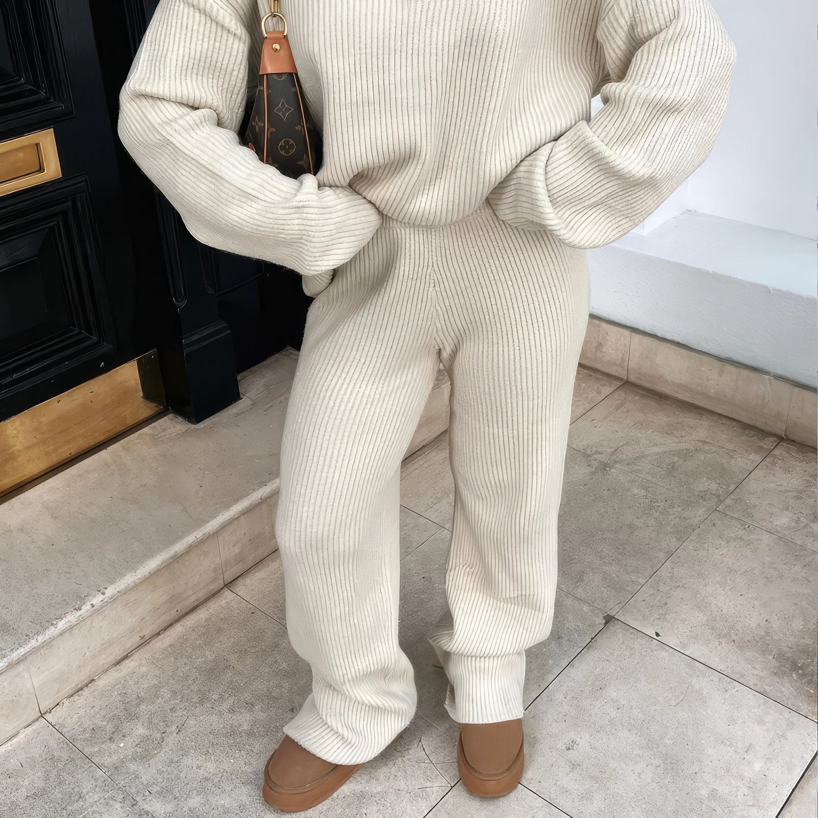 Fodrade Vinterstövlar Dam med Plattformsula och Vattentåligt Material-5