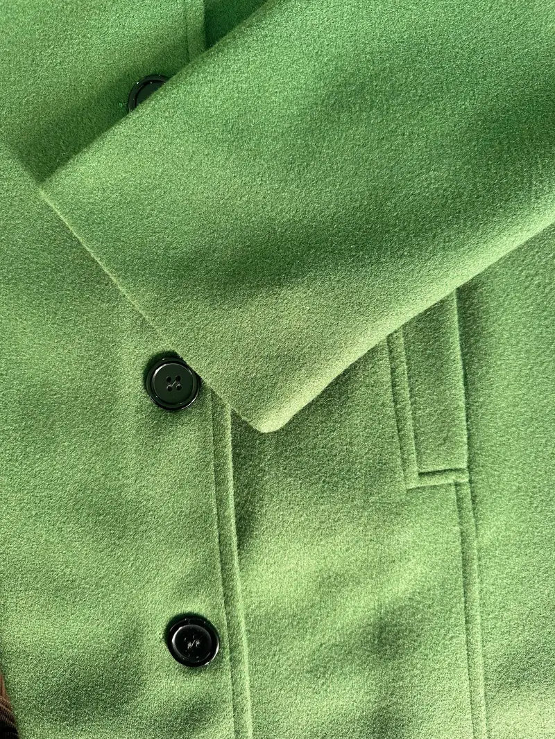 Dam Kappa Dubbelvävd Elegant Vinterkappa i Hållbart Material-5