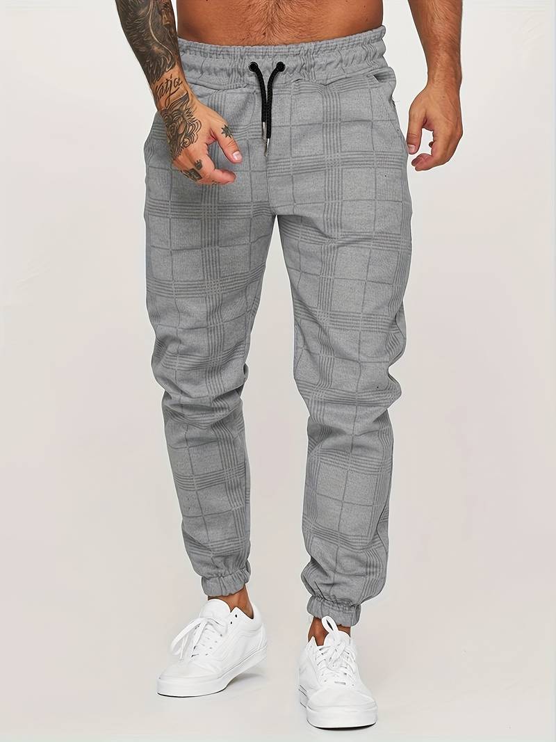 Variant image for Dam Sweatpants Rutigt Designad i Mjuk Bomull-1