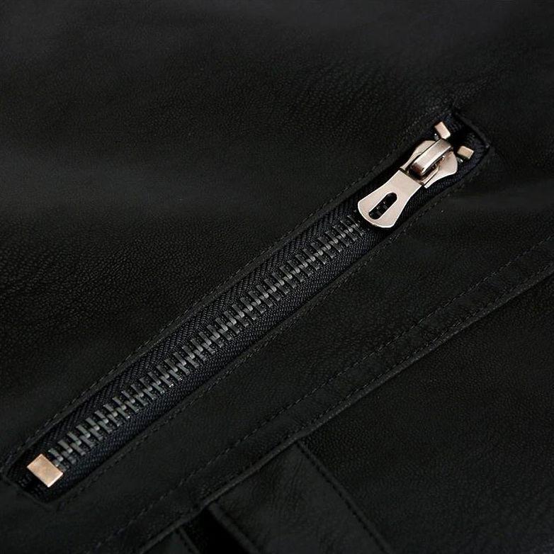 Herrjacka Syntetläder Stilren Design Vattentålig Slitstark-6