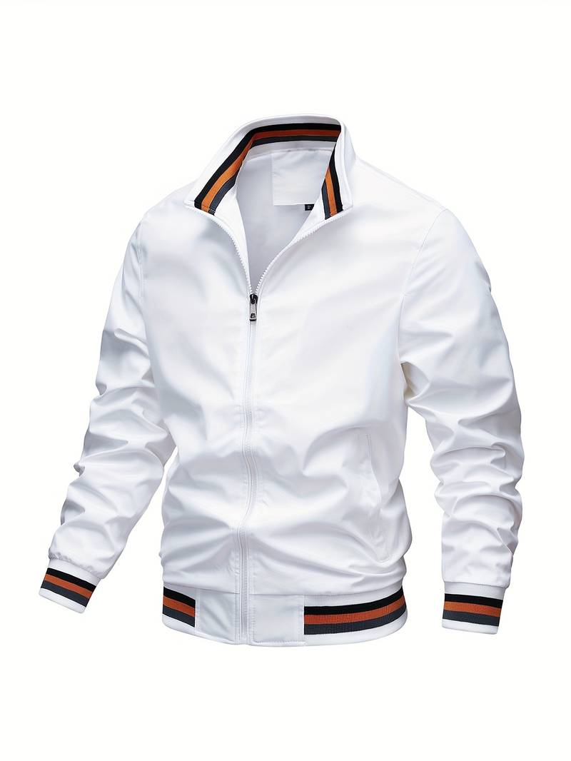 Variant image for Herrjacka Bomber Randig Polyester för Höst och Vår-7