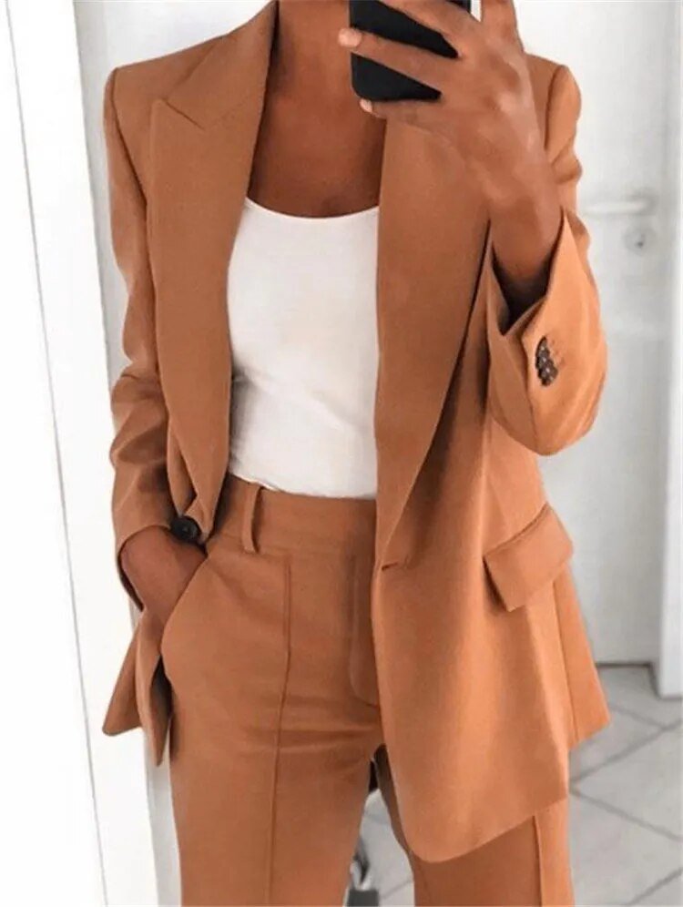 Variant image for Dam Blazer Set Sofistikerad Polyester Elastan-31