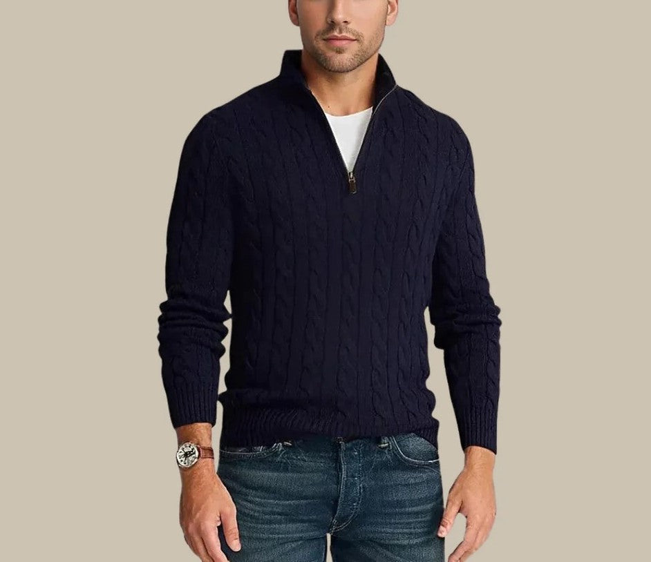 Variant image for Herren Sweatjacka Modern Design Dragkedja Mjuk Material-21