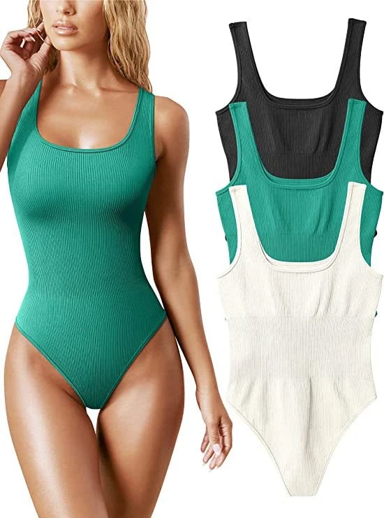 Variant image for Dam Bodysuit Trendig Design Polyester med Justerbara Axelband-17