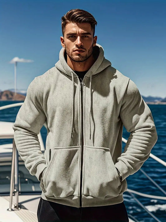 Dam Hoodie Med Dragkedja Mjuk Andningsbar Tyg-1